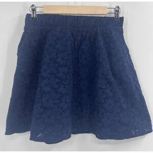 The Webster Miami X Target Navy Blue Floral Lace Skirt XS